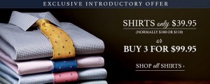 charles tyrwhitt coupon 3 for $99