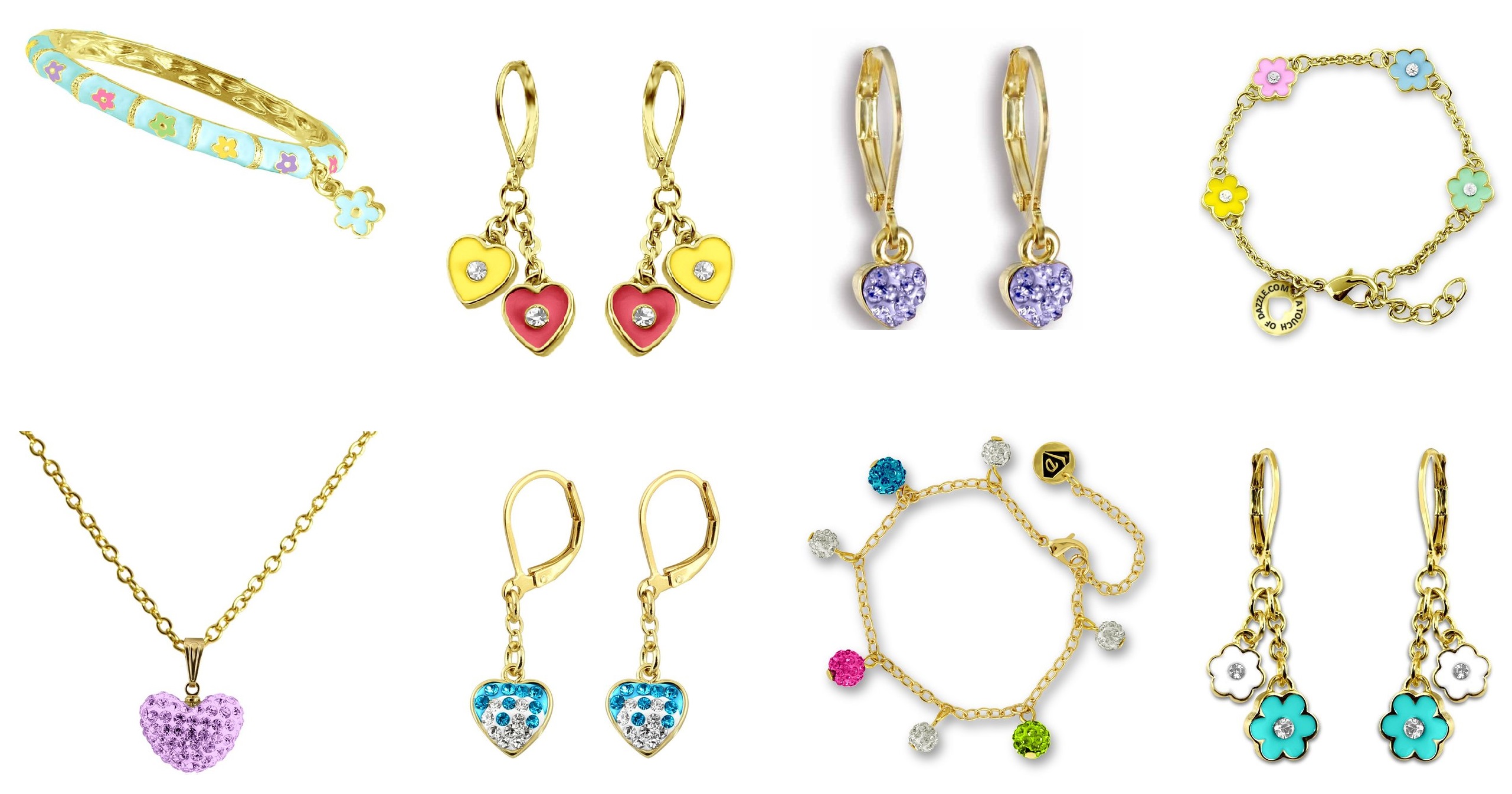 Amazon: Girls A Touch of Dazzle Jewelry On Sale From Just $9.99 (Bracelets, Earrings, Necklace ...