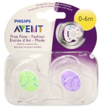 Amazon: 2-Pk Philips Avent (0-6 Month) Pacifiers Only $1.20 (Reg $5.99