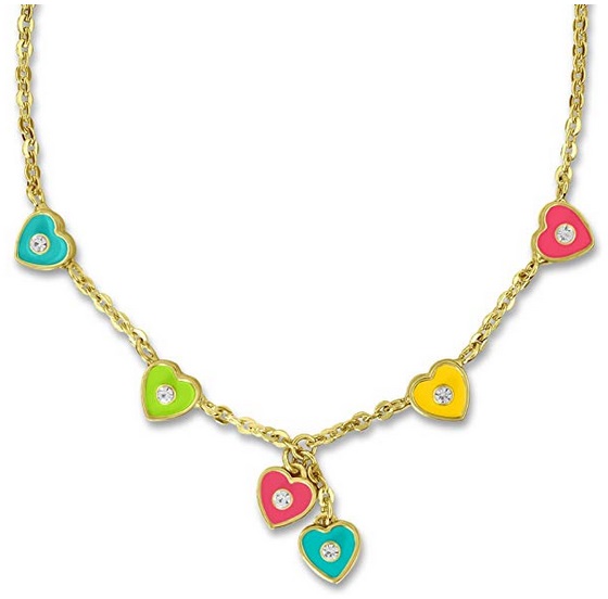 A Touch of Dazzle Heart Girl's Necklace Only $8.49! - Kollel Budget