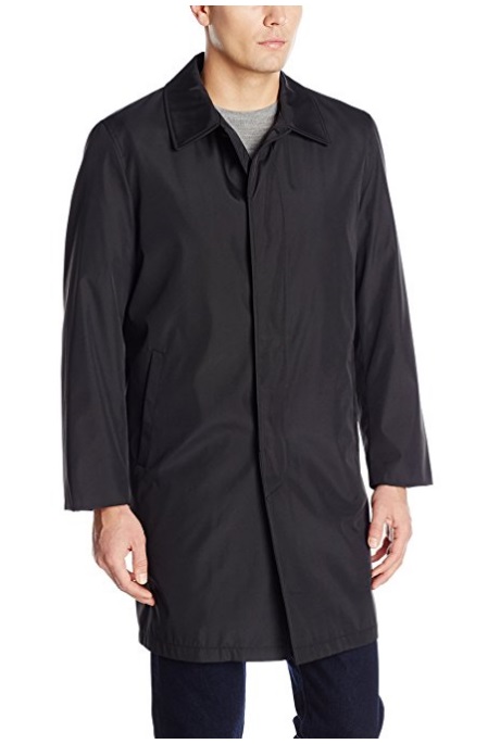 Amazon: Perry Ellis Men's Poly Bonded Raincoat With Zip Out Liner From ...
