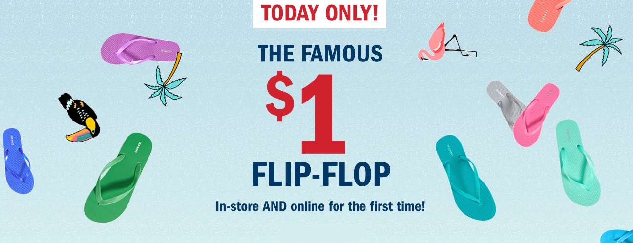 Today Only - Old Navy: $1 Flip Flops - Kollel Budget