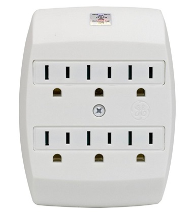 Amazon: GE Grounded 6-Outlet Tap with Saf-T Guard, 55200 Only $2.91 - Kollel Budget