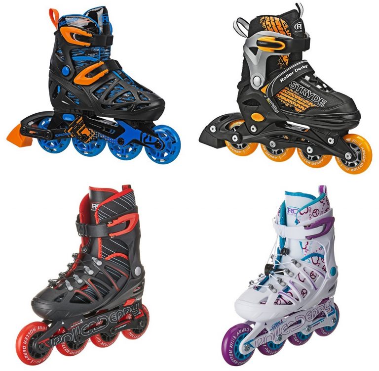 Amazon Roller Derby Adjustable Inline Skates, Size Medium (Boy's and