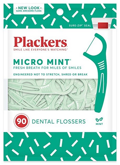 plackers back teeth micro mint dental floss