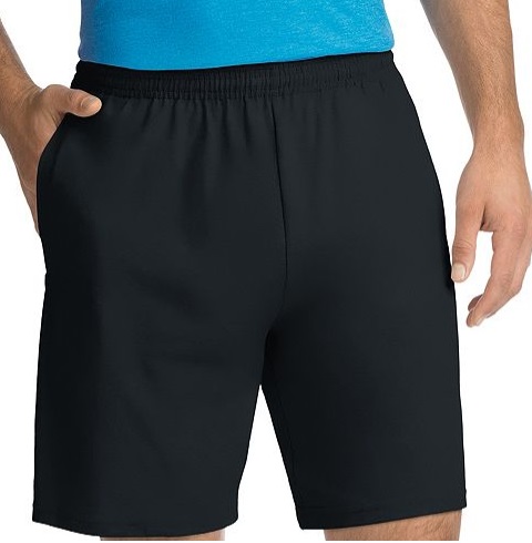 hanes men's jersey pocket shorts