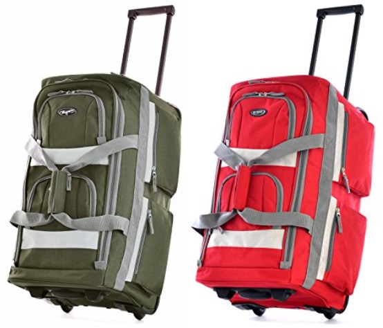 Amazon: Olympia Luggage 22″ 8 Pocket Rolling Duffel Bag Only $19.99 ...