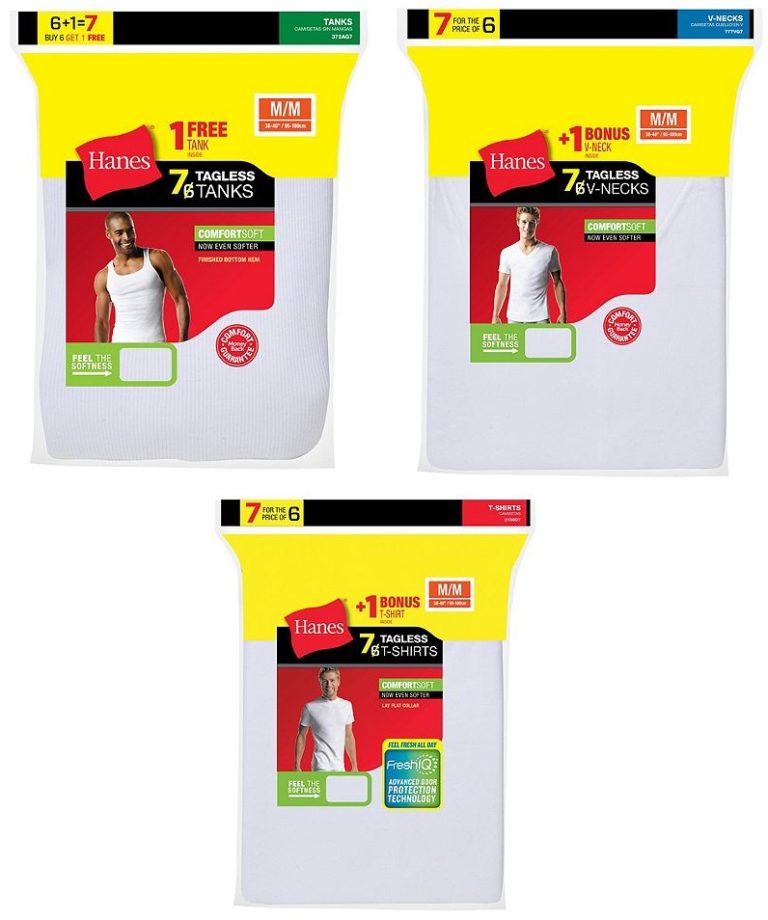 hanes freshiq undershirts