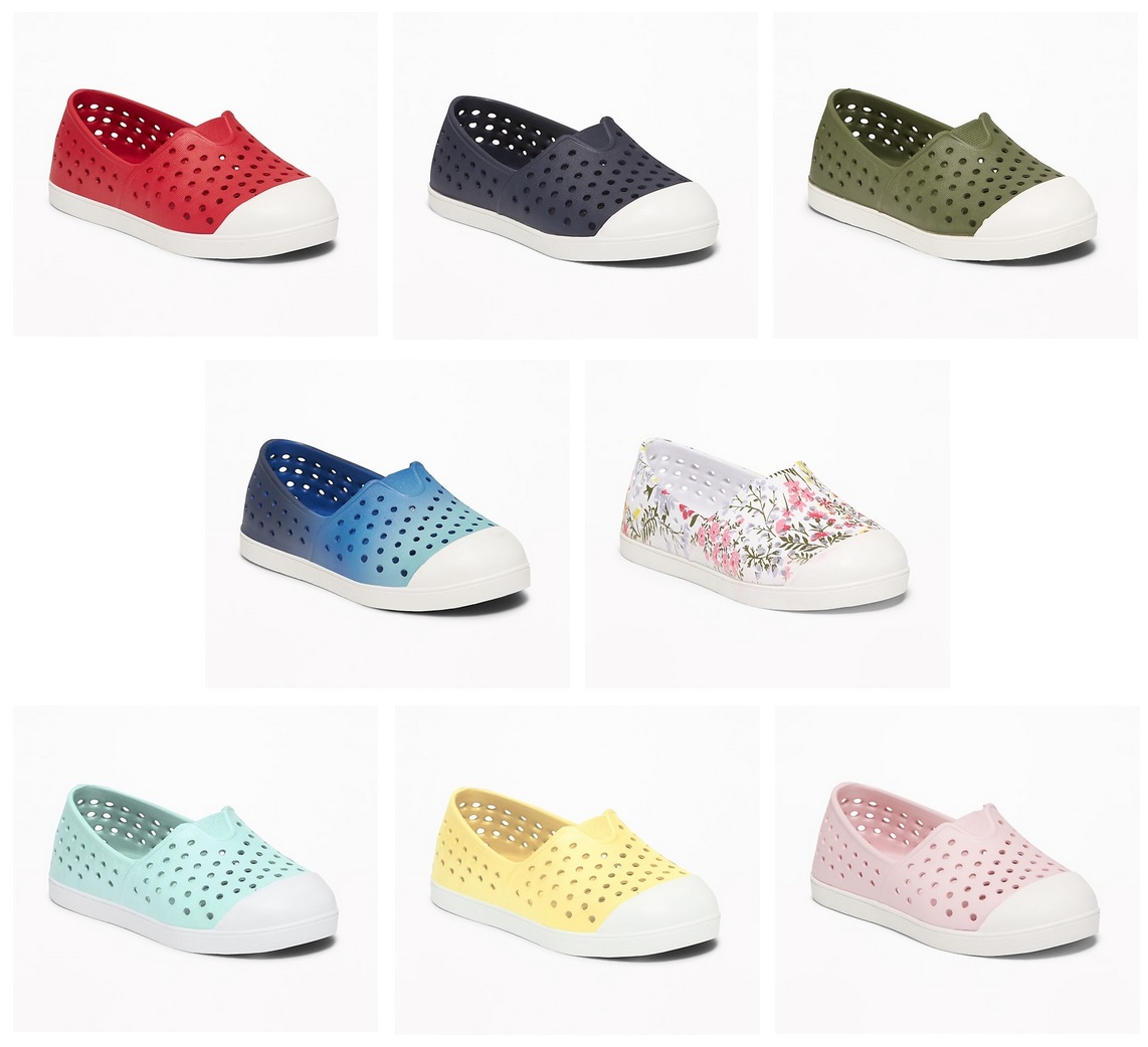 old navy perforated slip ons