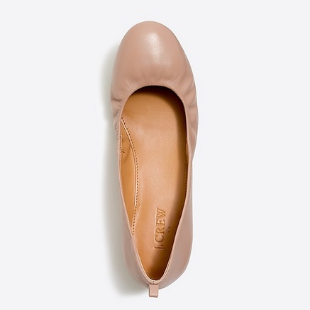 Leather Ballet Flats Only $39.50 + Free 