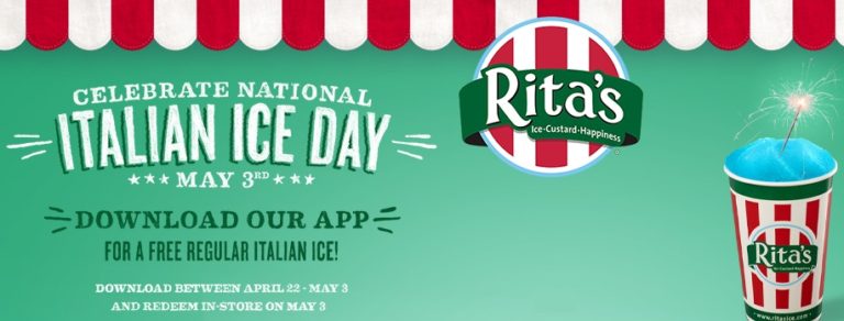 Today Only – Free Ritas Italian Ice (Rita's Ice App Offer)! - Kollel Budget