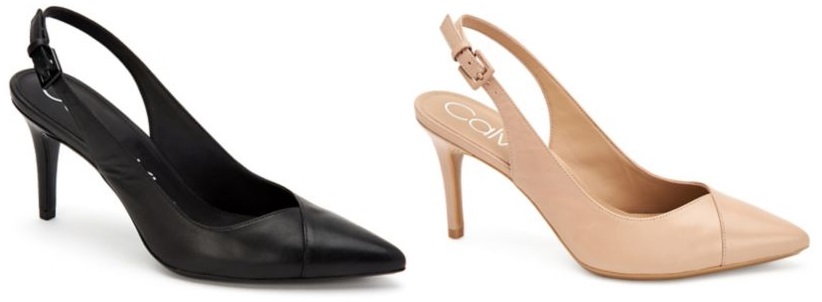 calvin klein gwenith slingback pump