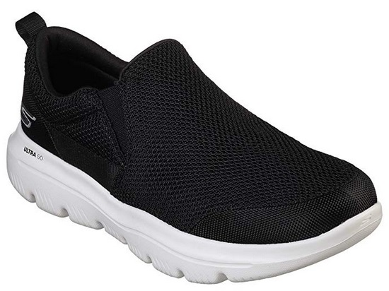 Skechers Men's Go Walk Evolution Ultra-Impeccable Sneaker (Black/White ...