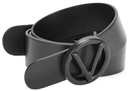 Valentino by Mario Valentino Men's Circular Leather Belt $149.99 Free Shipping! - Kollel Budget