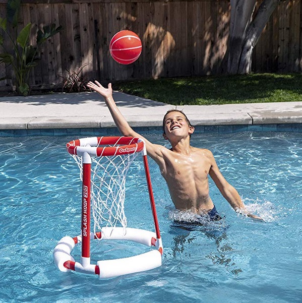 GoSports Splash Hoop 360 Floating Pool Basketball Game, Includes Water ...