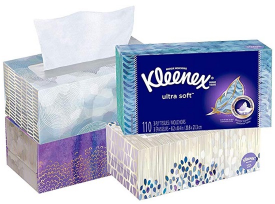 36 Boxes Of Kleenex Ultra Soft Facial Tissues (110 tissues per box ...