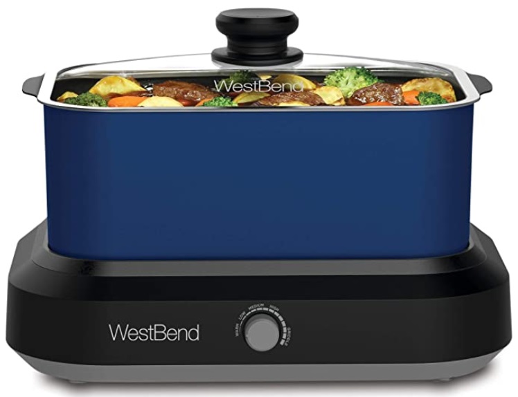 Great Price - West Bend 87906B Slow Cooker, Large-Capacity Non