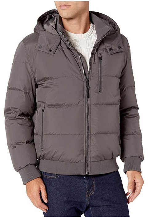 Cole Haan Signature Men's Hooded Bomber Down Jacket Only $29.86 + Free ...