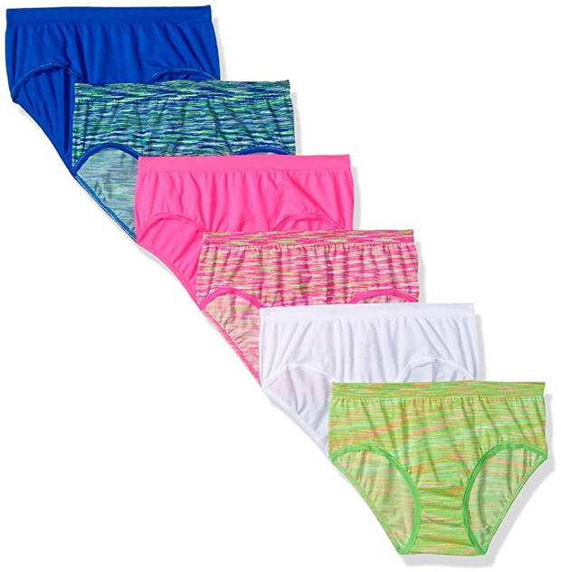 Fruit of the Loom Girls' Seamless Underwear, 6-Pack Only $5 From Amazon ...