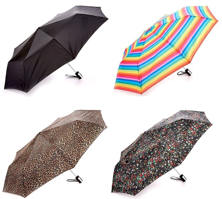 Totes Automatic Compact Umbrella Only 5.99 + Free Shipping (Solid