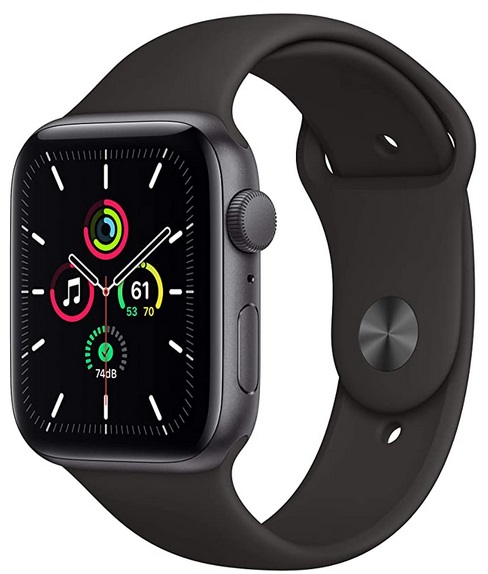 New Apple Watch SE (GPS, 44mm) - Space Gray Aluminum Case with Black Sport Band Only $249.99 