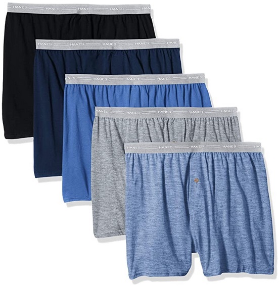 Hanes Men's 5-Pack Tartan Boxer with Inside Exposed Waistband Only $11. ...