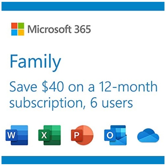 Amazon Deal Of The Day - Microsoft 365 Family | 12-Month Subscription ...
