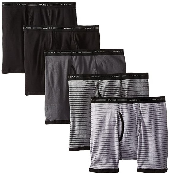 Hanes Men's Cool Dri Tagless Boxer Briefs With Comfort Flex Waistband ...