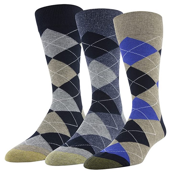 Hurry - Gold Toe Men's Carlyle Argyle Crew Socks, 3-Pairs Only $5.40 ...