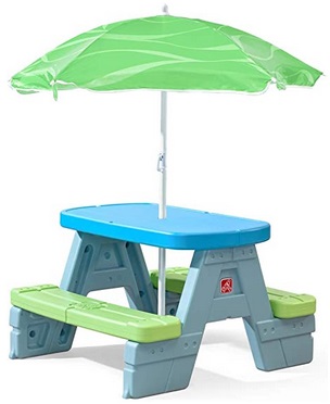 Step2 Sun Shade Umbrella Kids Picnic Table Multiple Only 54 79   11im 1 