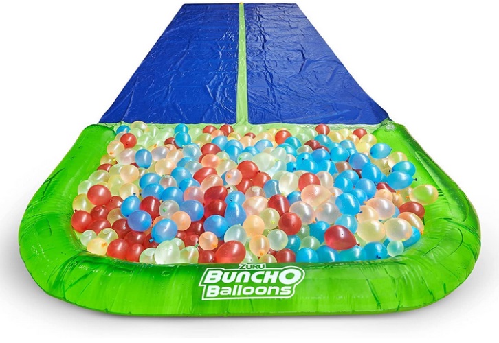 Bunch O Balloons Water Slide Wipeout 2 Lane + 5 Balloon Bunches (165+ Water Balloons) by ZURU
