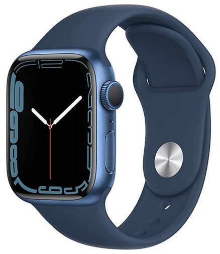 Apple Watch Series 7 [GPS 41mm] Smart Watch w/ Blue Aluminum Case with ...