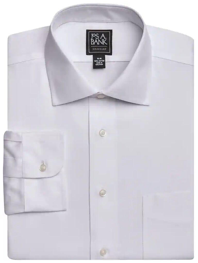 Jos. A. Bank Traveler Collection NonIron White Dress Shirts Only 33