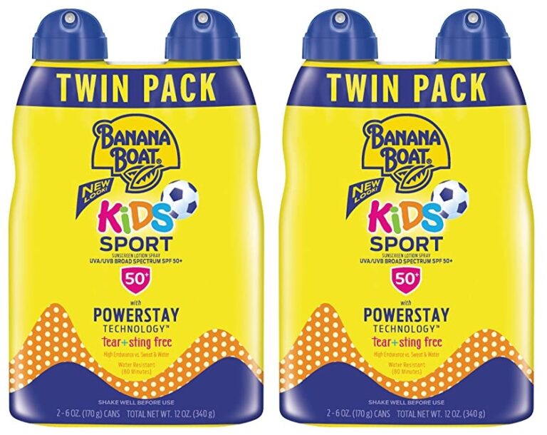 Get 2 Packs Of Banana Boat Kids Sport Sunscreen Spray, StingFree, Tear