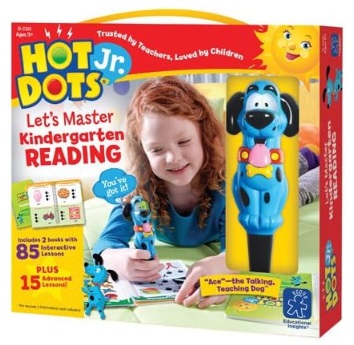 Educational Insights Hot Dots Jr. Let's Master Kindergarten Reading  Workbooks & Interactive Pen, 100 Reading Lessons, Ages 5+ 