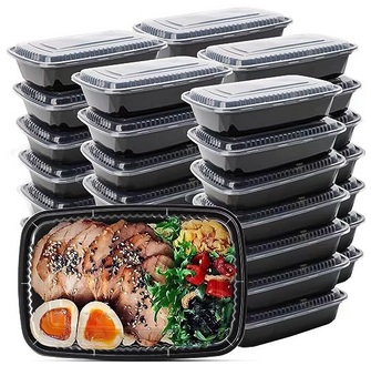 50 Packs Meal Prep Containers 32oz, Plastic Food Prep Containers