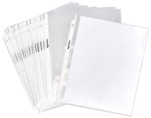 Aazon.co: TUOKCALB 200 Pack Clear Sheet Protectors For 3 Ring Binder - View #14