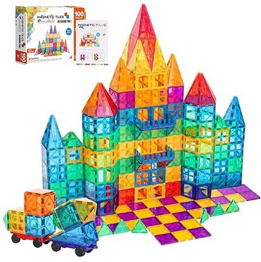 Magnetic Tiles Building Blocks STEM Magnet Blocks Toys for 3+ Year Old Boys  and Girls,Educational To