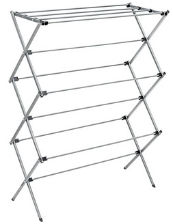 Honey-Can-Do Oversize Collapsible Clothes Drying Rack DRY-09066 Silver, 50  lbs