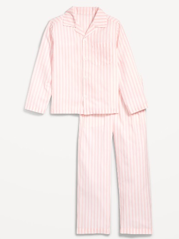 Old Navy Poplin Pink Stripe Pajama Set for Kids Only $12.23!! - Kollel ...
