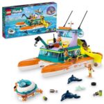 LEGO Friends Sea Rescue Boat 41734 Building Toy Set for Boys & Girls ...