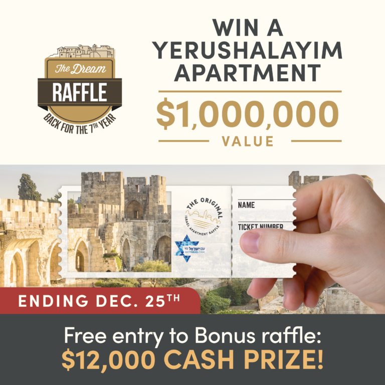 Win a BrandNew Dream Home in Yerushalayim! Kollel Budget