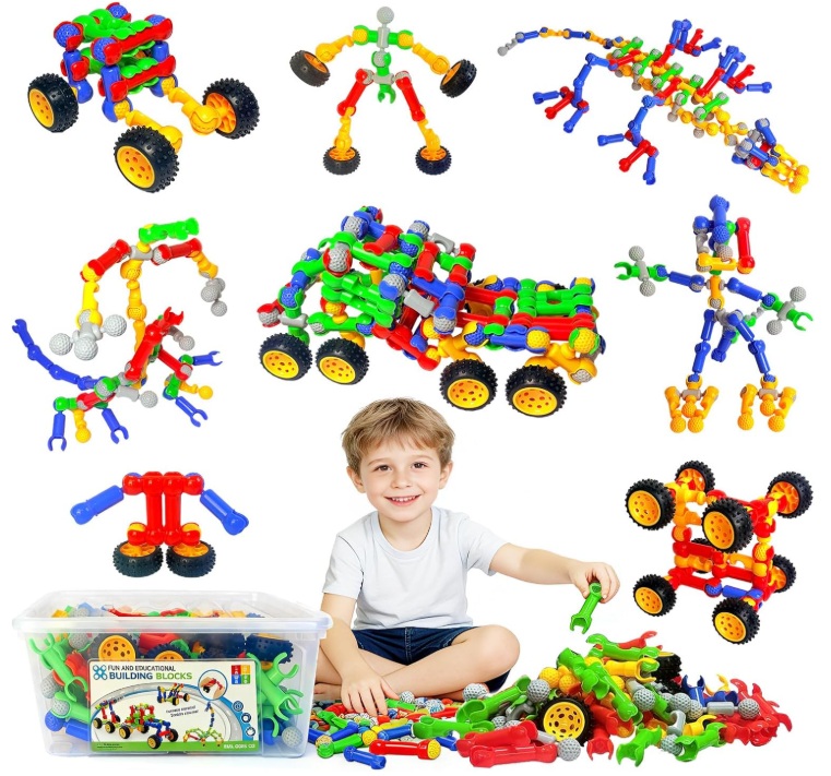 Inovakids Building Blocks - 170 Pcs STEM Building Toys For 3+ Years Old ...