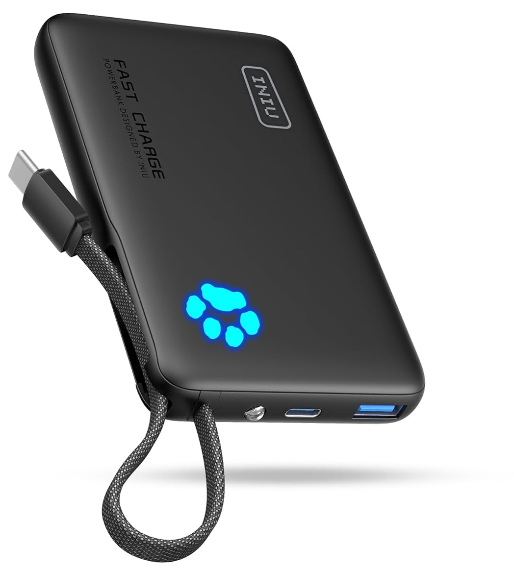Tablet Computer Charger INIU 45W Fast Charging Tablet Portable Charger, Smaller 10000mAh Power ...